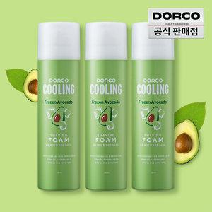 도루코 페이스 프로즌 쿨링 아보카도 쉐이빙폼 250ml 3개