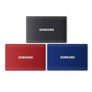 [삼성]전자 SSD 포터블 SSD T7 2TB 2테라 MU-PC2T0T (그레이/블루/레드)