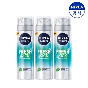 니베아 맨 프레시 킥 쉐이빙 폼 200ml X 3개