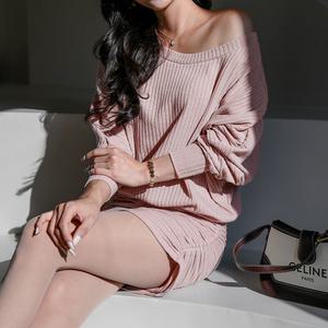 채핏 규리 나그랑 원피스 섹시 홀복 클럽 파티 미니 빅사이즈 오버핏 가오리핏