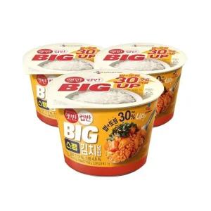 [1등 컵밥][침착맨] 햇반 컵반 BIG 스팸김치덮밥 328g x3개