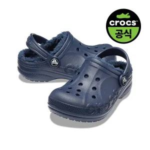 [보리보리/크록스 슈즈]크록스공식 키즈 BAYA LINED CLOG K NAVY (23FKCL207500)