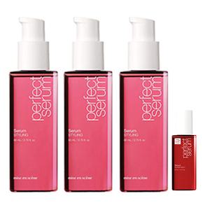 미쟝센 퍼펙트 세럼 스타일링, 80ml, 3개 + 증정 (세럼 슈퍼리치 30ml , 1개)