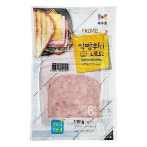 프라임식빵위의네모햄 110G(6입)/(주)농협목우촌