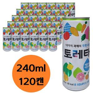 토레타 240ml x 120캔 저칼로리 이온 보충 음료.