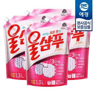 울샴푸 오리지널 중성세제 리필 1.3L x4개