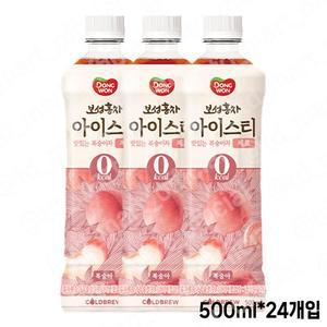 동원 보성홍차 아이스티 제로 복숭아맛 500ml 24개