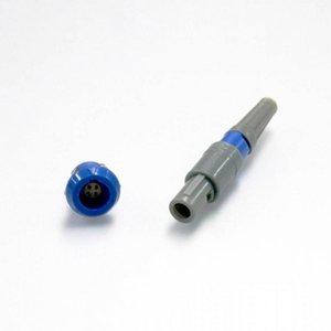 원형 커넥터 세트 / 4핀 14mm 원터치 원형커넥터 파랑색 / LCB-4P