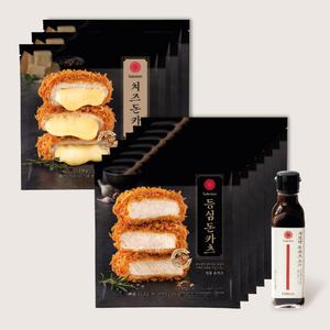 [사보텐] 오리지널 돈카츠 2종 세트 (등심7, 치즈3) + 돈카츠소스1