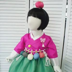 [보리보리/베베트리샤]효비 여아한복 저고리 여자아기한복 백일 돌 추석 설빔