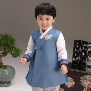 [더예한복] QT510-청록수호 남아한복 아동한복