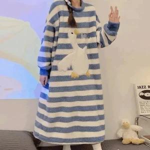 날아라오리 극세사 파자마원피스