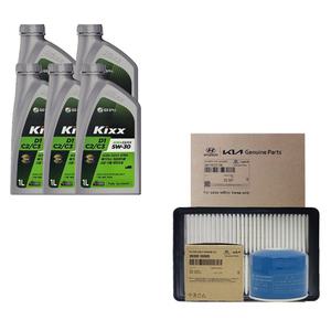그랜저IG 2.4 가솔린 킥스 D1 C2 C3 5W30 5L SP 순정 필터 엔진오일세트