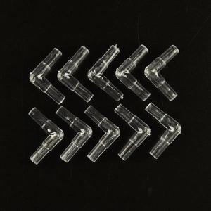 투명 엘보 커넥터 플라스틱 어항 수족관 공기 라인 튜브 10X 4mm 전문