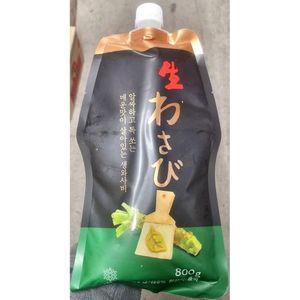 (힘찬)코우인터내셔널 생와사비(74 800g) 와사비 초밥 일식 회와 요리용 조리용 고추냉이 연어 소스