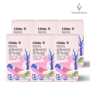 비타민하우스 어린이 종합비타민 앤 미네랄 1700mg x 60캡슐 6개