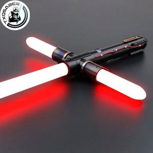 조로검 코스프레칼 TXQSABER Kylo Ren SE 크로스가드 네오픽셀 광선검 측면 블레이드 2 개 금속 칼자루 헤
