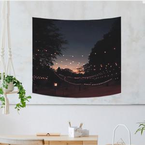 이브닝글로우 풍경 패브릭포스터 가리개커튼 XL (150x130cm)
