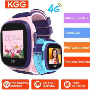 4G 어린이 스마트 시계 GPS 트래커 Wifi SOS HD 터치 스크린 IP67 방수 Smartwatch 소녀 소년과 비디오 통