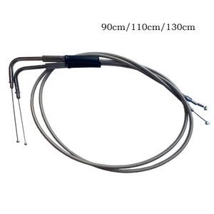 아이들 90CM 편조 스포스터 스테인리스 케이블 소프테일 XL1200 스틸 모델용 할리 130CM 크루저 트윈 다이나 883 110CM 스로틀