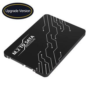 2230 2242 2260 2280 M2 SSD용 알루미늄 케이스 블랙 박스 SSD 인클로저 M.2 SATA SSD B KEY TO SATA3.0 2.5 인치 어댑터 컨버터