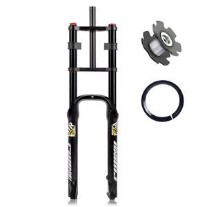 RUJIXU 20/26인치 팻 에어 바이크 BMX 1/1/2 타이어 * 스트레이트 eBike 브레이크 5.8파운드 마운틴 서스펜션 디스크 135 1/1/8