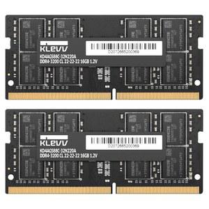 KLEVV DDR4 64GB (2x32GB) 3200MHz CL22 1.2V SODIMM Laptop Ram Memory SK Hynix Chip (KD4BGSA80-32N220D)