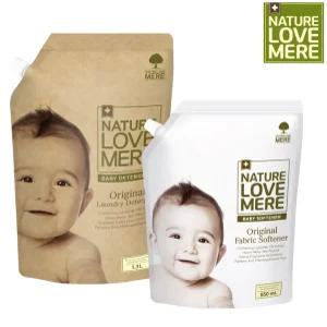 네이쳐러브메레 아기세탁세제 리필형 1300ml 1팩+유연제 리필형 850ml 1팩