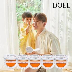 [도엘][선쿠션 본품 5개]도엘 촉촉 빅앤슬림 선쿠션 SPF50+ PA++++ 국내최대용량 27g 초슬림 22mm