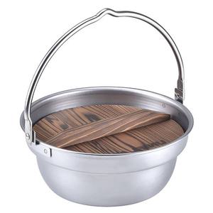 일본 유니프레임 타키비 모닥불 전골냄비 야외 캠핑냄비 18cm