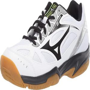 Mizuno 여성용 웨이브 사이클론 2 배구화 블랙/실버 7