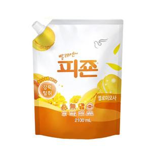 피죤 섬유유연제 리필 2100ml 피존 옐로우미모사