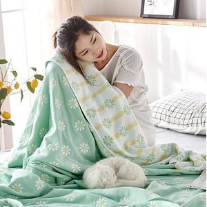 순면 6겹 실 수건 이불 A급 면 여름 얇은 담요 6겹 거즈 여름 시원한 이불