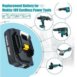 배터리 Et Chargeur 18v Makita 3,0 Ah BL1860 BL1850B BL1850 BL1840 BL1830 교체용 전기 도구 Makita 186