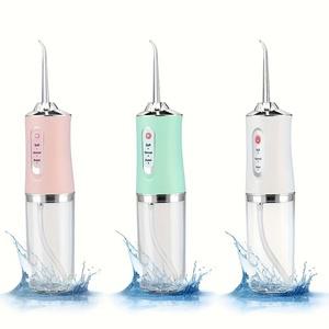 휴대용 구강 세정기 구강 세정기 치 워터 치실 USB 충전식 워터 제트 치실 이쑤시개 220ml 3 가지 모드