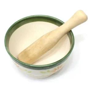 도자기 절구공이 통 세트 대 다지기 깨 마늘 이유식/쇠절구 방망이 나무절구 후추갈이 마늘빻