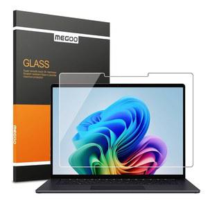 Microsoft Surface Laptop 7용 Megoo 강화 유리 스크린 프로텍터(2024, 15인치) - 긁힘 방지, 간편한 설치, 높은 선명도