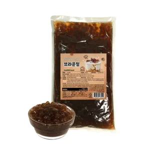 곤약펄 브라운 펄 1kg 타피오카 흑당 버블티 음료 토핑