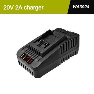 WORX 충전기 듀얼 멀티 모델 충전 보호 범용 그린 배터리 플랫폼 6A 팬 쿨링 20V 2A 12A