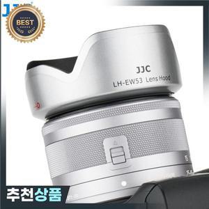 JJC 렌즈 후드 LH-EW53 캐논 호환 RF-S 18-45mm F4.5-6.3 IS STM 렌즈 EOS R10 R7 R50