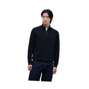 매장정품 빈폴 BEANPOLE MEN 니트라이크 솔리드 하프집업 티셔츠 네이비 211011 BC4941C21R