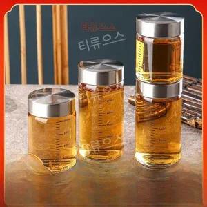 작은 사이즈보틀 304스탠덮개 눈금 유리병 주스병 우유 음료 보틀 300ml 500ml