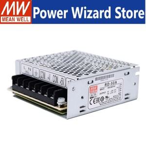 민웰 RD-50 듀얼 출력 스위칭 전원 공급 장치 AC/DC 50W 5V 12V 24V