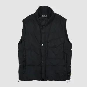 스톤아일랜드 25FW 크링클랩스 와펜 패딩 베스트 블랙 K2S15 G100003 S0A23 V0029