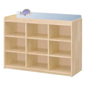 자작나무사물함/9인용/원목선반/고래/일자