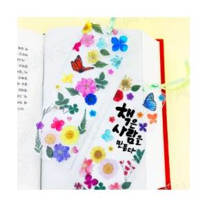 압화 누름꽃 아크릴 투명 책갈피 만들기 DIY 키트