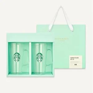 스타벅스 사이렌 핸들 글라스 500ml 2P