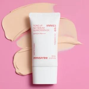 이니스프리 톤업 노세범 선스크린 EX SPF50+ 60ml 1개
