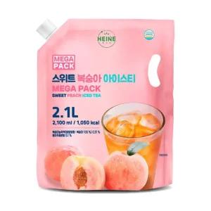 하이네 메가팩 복숭아 아이스티 2.1L x 6개
