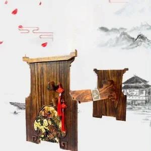 거문고 받침대 가야금 국악기 원목 프레임 선반 거치대 연주